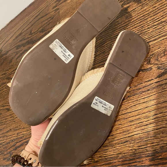 Schutz Embellished Natural Sandals - Picture 3 of 6